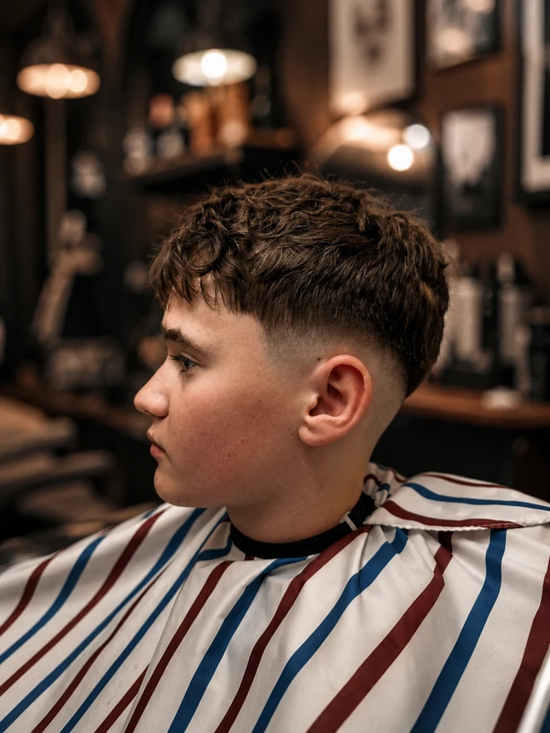 Moderní pánský texturovaný střih – Mykhailo Barber Benešov